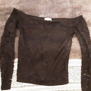 Off the shoulders lace top